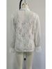 European & American Romantic Lace Patchwork Ruffle Puff Sleeve Top