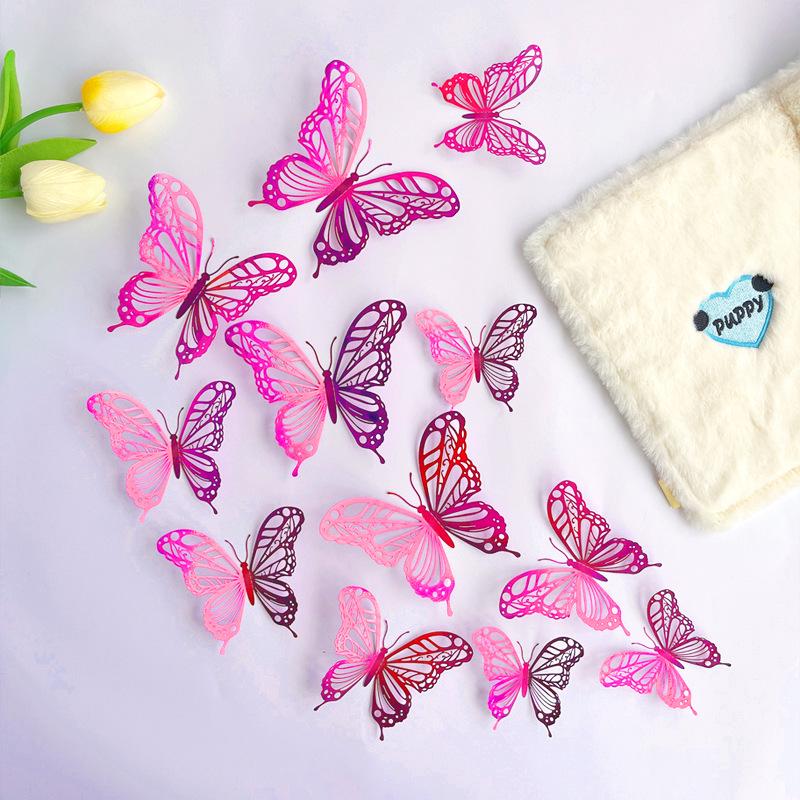3D Hollow Butterfly Window Decoration Stickers & Photo Prop Crafts