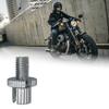 Corrosion Resistant Motorcycle Cable Tension Adjuster Regulating Screw 8Mm Thread Universal Application Silver Iron Finish