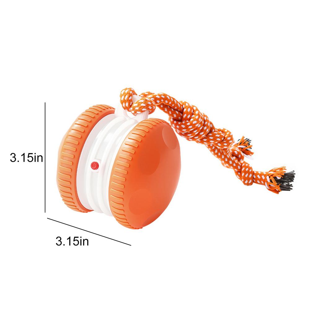 Automatic Electric Rolling Ball with Rope Pet Ball 2 Modes Rechargeable To Keep Them Busy Suitable for Small and Medium Breeds