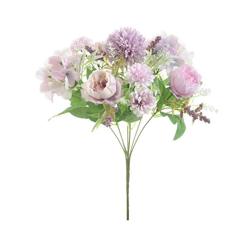 1/5pc Artificial Flower Silk Hydrangea Festival Decor Valentine's Day Home Room Garden Party Wedding Bridal Accessory Fake Peony