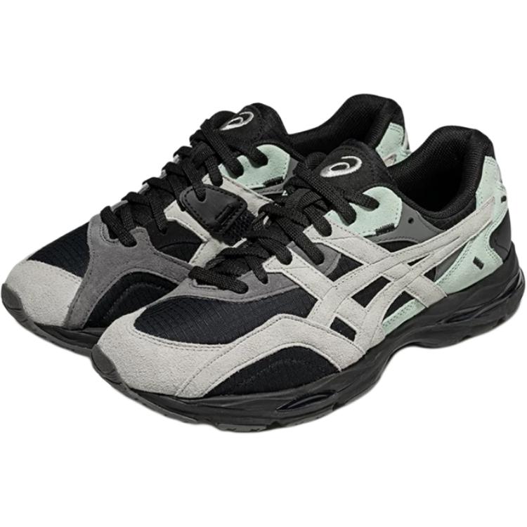 Asics Gel-Mc Plus Fabric Cow Split Leather Comfortable Fashion Non-Slip Wear-Resistant Low-Top Casual Shoes Unisex Sneaker Black Gray 1203A871-001