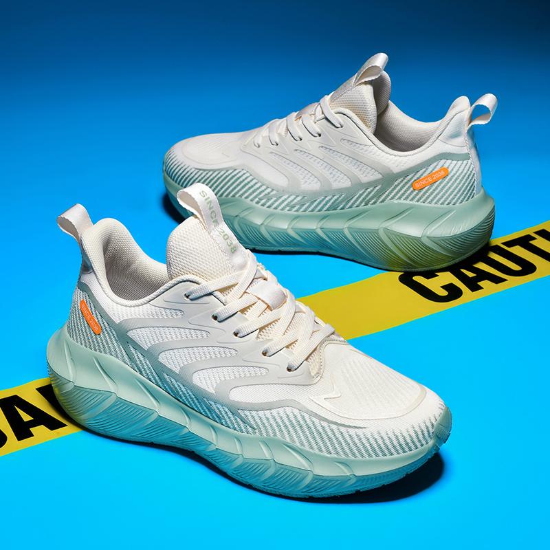 Marathon Air Cushion Men's Running Sports Shoes Big Size 47 Lightweight Sneakers Outdoor Anti Slip Athletic Gym Shoe