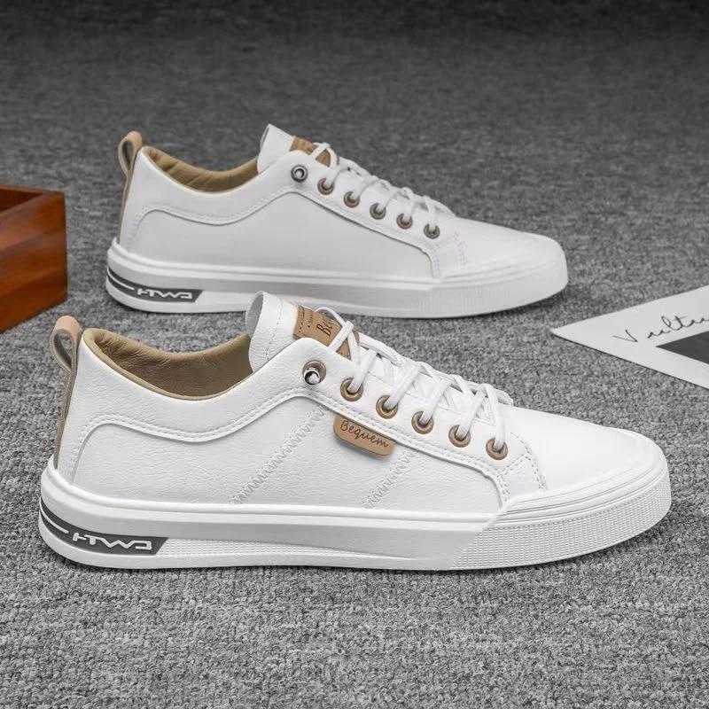 Frühling Sommer Mode Weiße Schuhe Flache Männer Schuhe Coole Junge Mann Marke Street Style Männliche Schuhe