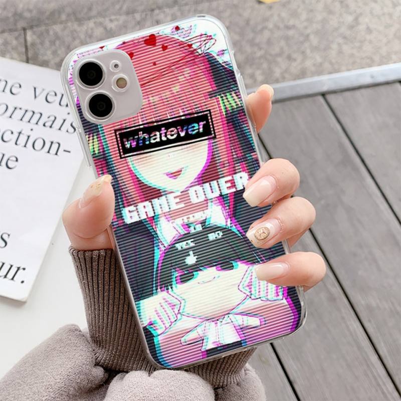 YNDFCNB Zero Two Darling In the FranXX Anime Hard Phone Case for Iphone 13 11 12 Pro XS MAX 8 7 6 6S Plus X 5S SE 2020 XR Fundas