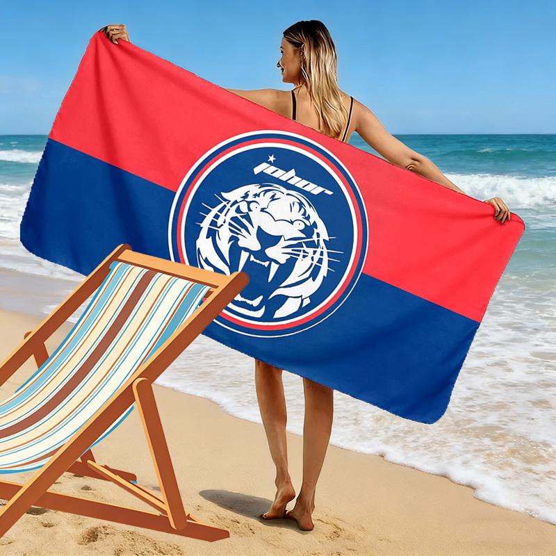 Johor DT Print Beach Towel, Large Soft Quick Dry Towel for Beach Camping Swimming