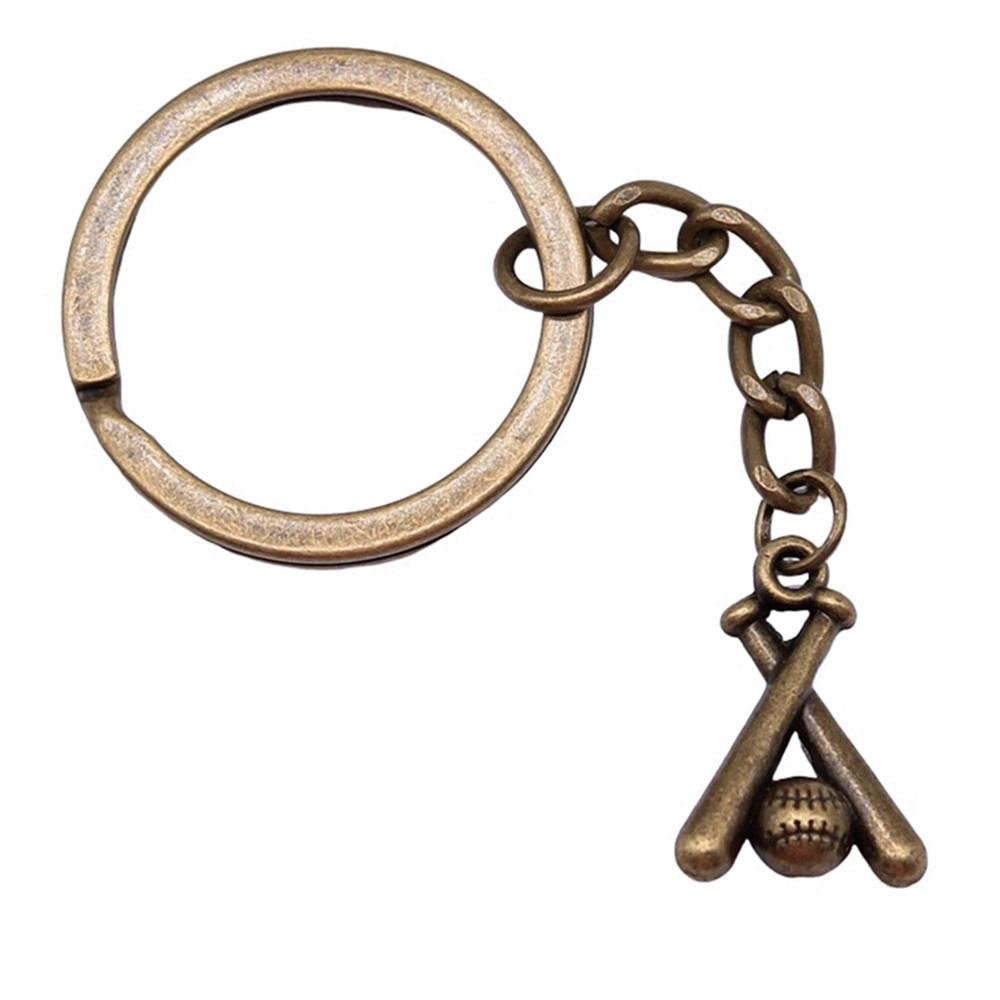 Metal Fittings Yoga Keychain Sport Theme Key Ring Souvenir 28mm