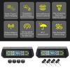 Solar/USB Powered Tire Pressure Monitoring System with 4 Sensors Wireless TPMS IPX7 Waterproof Tire Pressure Monitor System