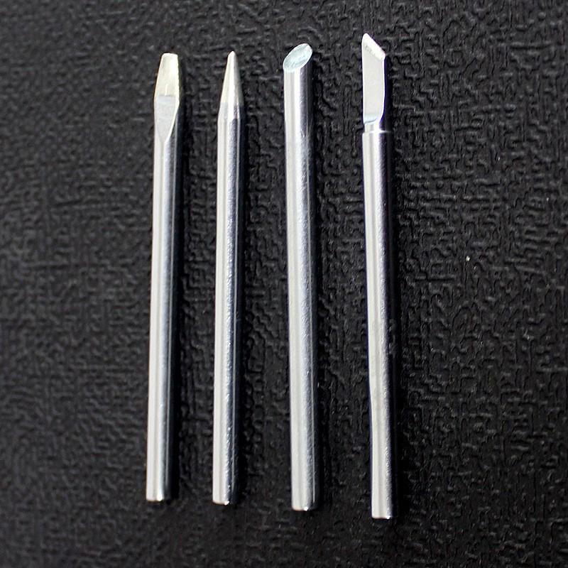 Ungewöhnliche externe Heizlötkolbenspitzen: Messer, Spitz, Hufeisen, Schlitz für 30W, 40W, 60W.