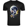 Astronaut Skateboard Coffee T-Shirt - Space Skater Graphic Tee