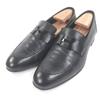 Great Loafers Constance H Logo Metal Black Leather Mens 41 Used