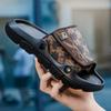 Men's shoes new fashion printing beach high quality lightweight slippers comfortable casual lazy one pedal men's shoes