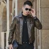 2023 Men's Plush Warm Leather Motorcycle Jacket - Autumn & Winter Korean Style