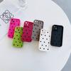 Black Love Hearts Pattern Soft TPU Phone Case for iPhone 17 Air 16 15 14 Pro Max Plus 13 12 Mini 8 7 X Xs Back Cover