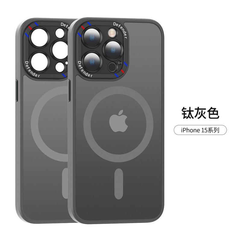 Magnetic Wireless Charging Phone Case IPhone 15 Pro Max 14 13 12 Slim Matte Shockproof