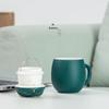Nanshan Mr. Lucky Cat Ceramic Mug with Lid and Filter