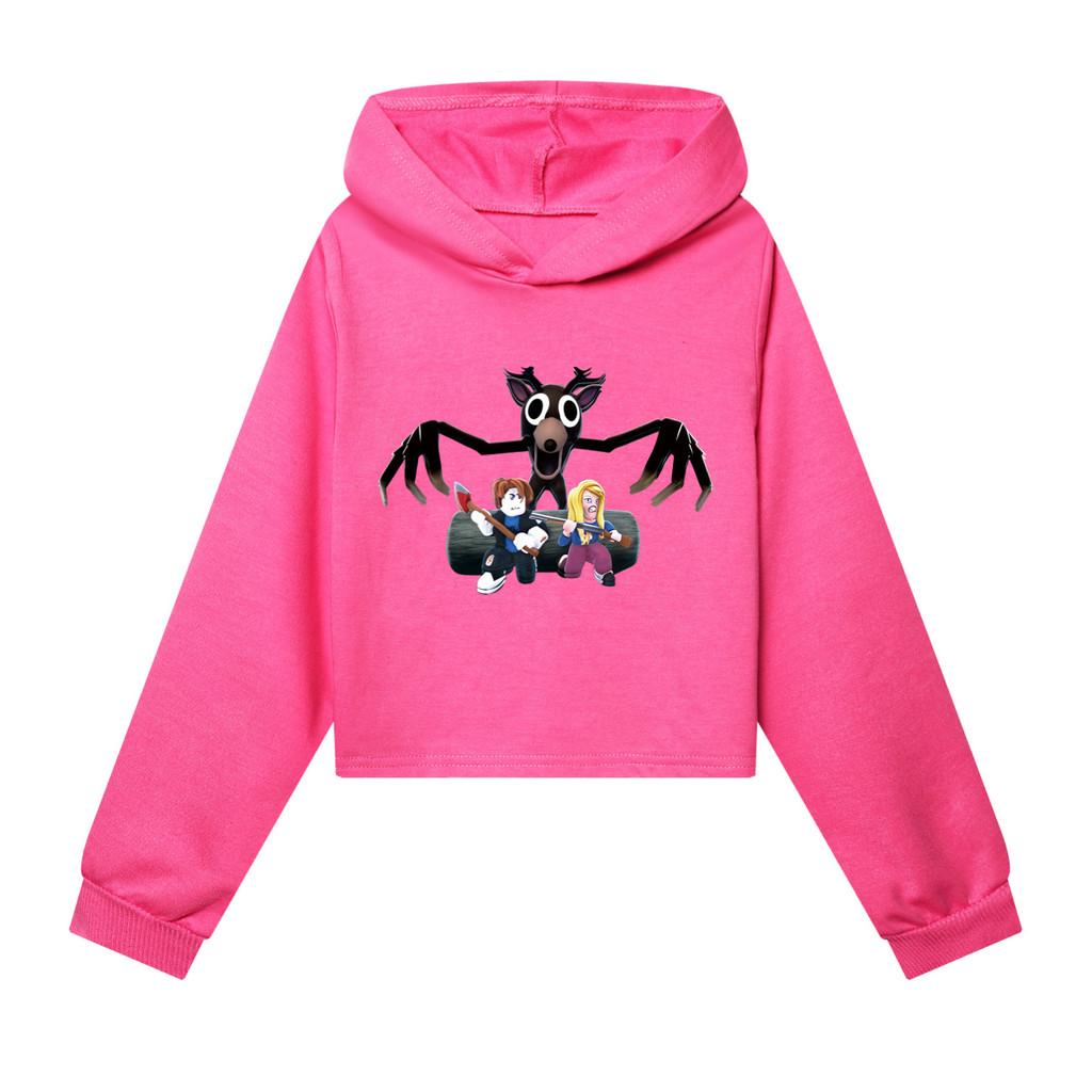 

Дитячі Дівчатка 99 Ночей у Лісі Принтовані Повсякденні Толстовки з Довгими Рукавами та Капюшоном 120cm рожевий червоний колір