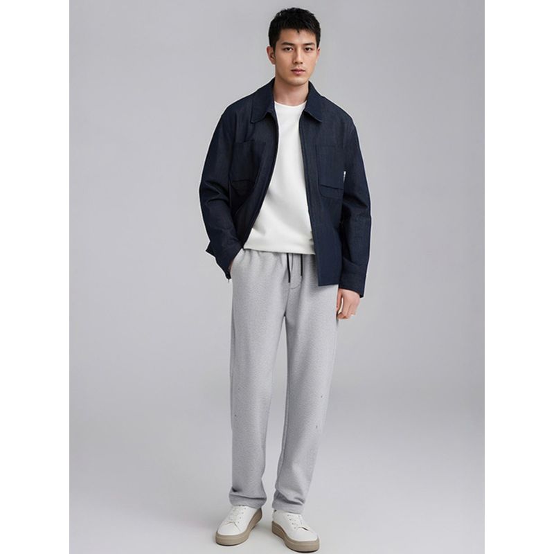 Straight Knit Sports Pants Men 2024 New Spring and Autumn Wide Leg Loose Pants Export Men's Pants Casual Pants