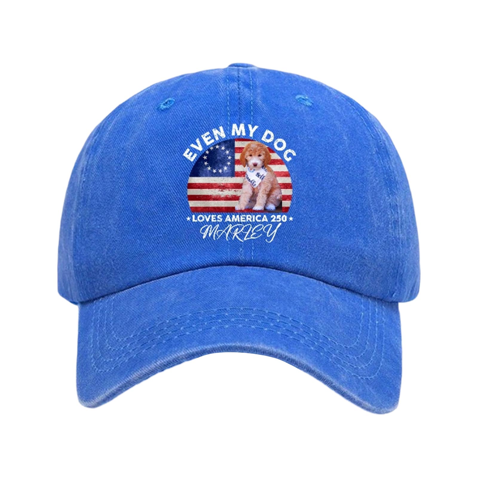 Printed Baseball Cap, Commemorating The 0th Anniversary Of The United States . One Size