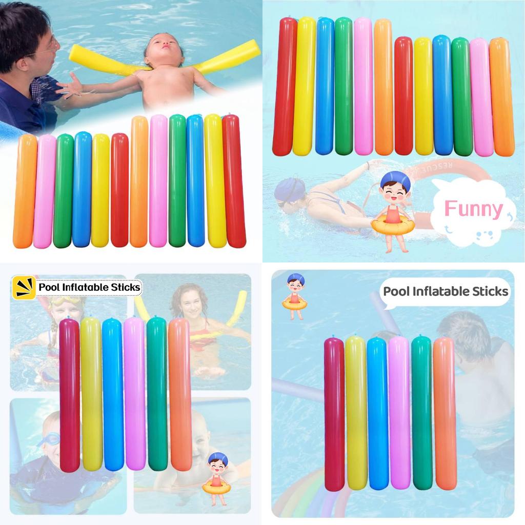Children's Inflatable Toy Colorful Air Stick For Parent-child Swimming Interaction Pvc Material