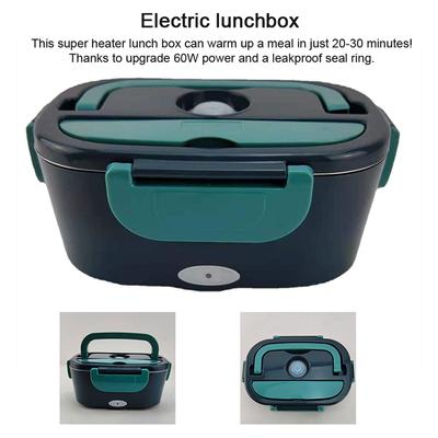 Portable Electric Lunch Box Food Heat Large Capacity Food Warmer Leakproof Detachable for Adults
