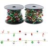 Christmas Festival Decorative String Lights with Electroplated Small Bulb Beads, 5m-15m, Unpowered