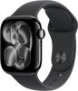 Apple Watch Series 11 5G 42mm Aluminium Jet Black Sport Band Black M/L