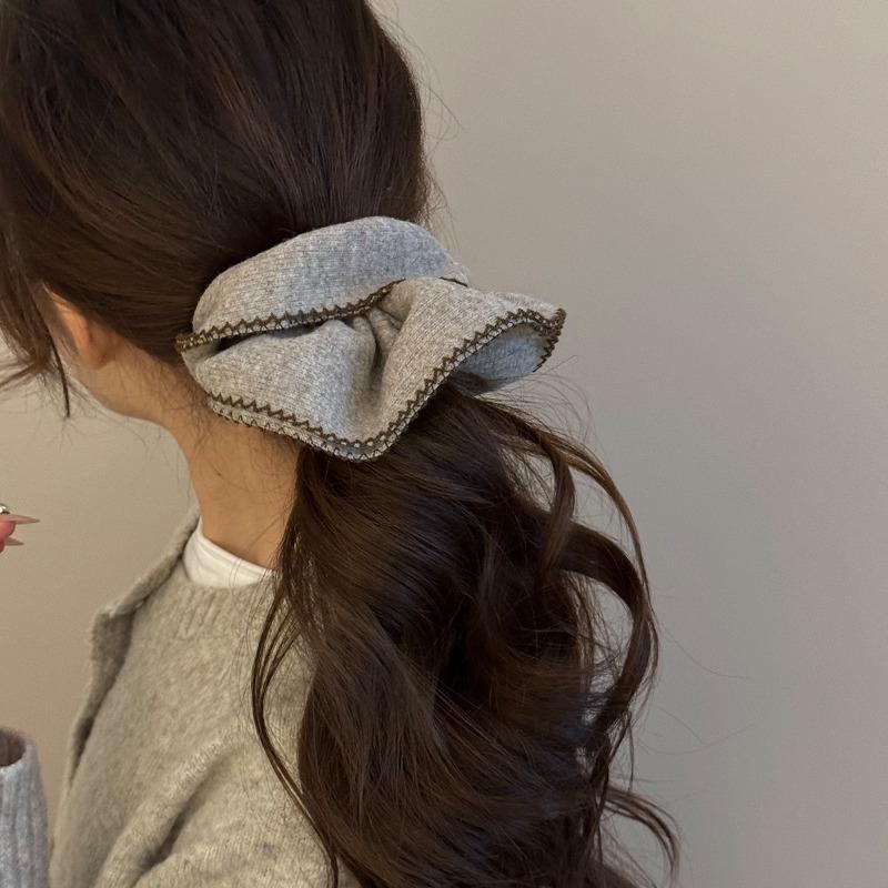 High-end Red Oversized Wool Knitted Hairband Headband Looks Great On Everyone