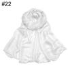 New scarf linen solid color imitation silk soft bag head shawl scarf one piece