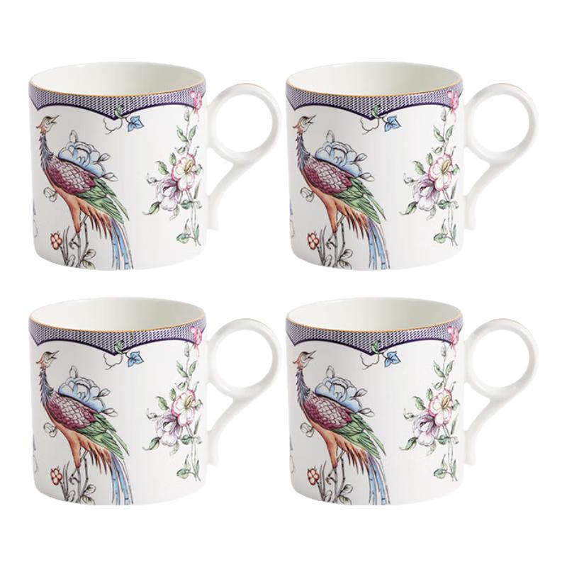 

Wedgwood Lucky Colorful Sparrow Bone China Mug Set, 4-Piece