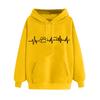 2026 spring love printing cross-border sweater loose men's and women's trendy hoodies hooded tops women's European and American clothing
