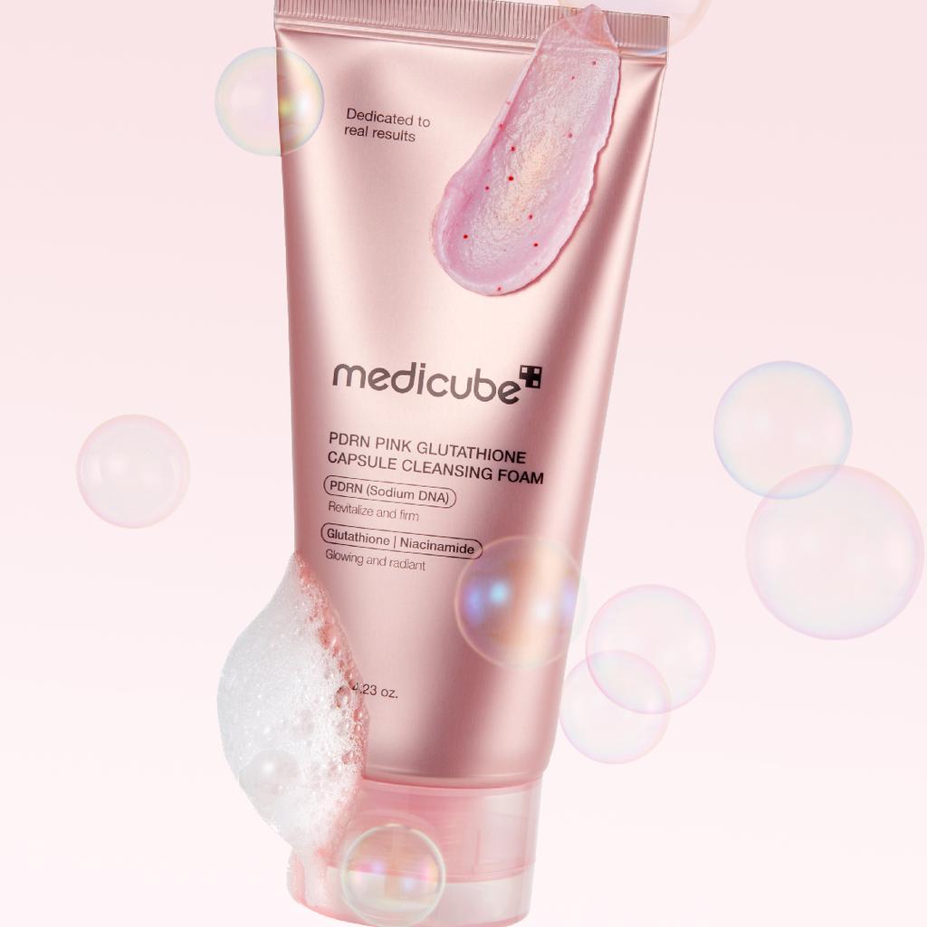 Medicube PDRN Pink Capsule Mild Foam Cleanser Duo Set (2x120ml)