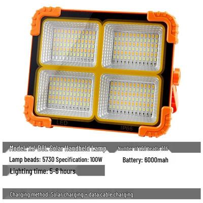 Foco de inundación portátil de emergencia LED solar Li Shen