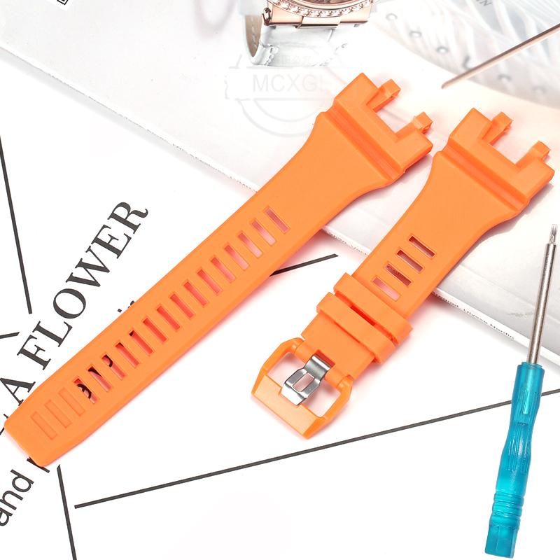 Resin Strap Suitable For Casio GBA-900 Series Men's Sports Waterproof Watchband Rubber Bracelet Watch Accessories