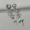 Polaris Mismatched Opal Earrings - Hypoallergenic Y2K Goth Fashion Dangles
