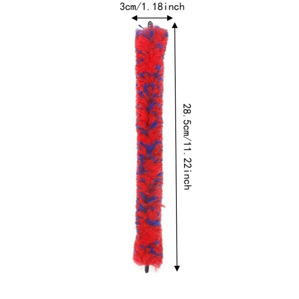 2PCS Red+Blue Saxophone Neck Cleaning Rod Cleaning Brush Kit Saxophone Neck Inside Tube Cleaning