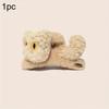 1pc/2pcs Autumn Winter Fashion Plush Cat Claw Clip Cute Cartoon Women's Shark Clip Super Cute Ponytail Bun Clip Hair Accessories