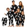 Halloween Familien passende Pyjama Set Langarm Rundhals Loungewear für Eltern und Kinder