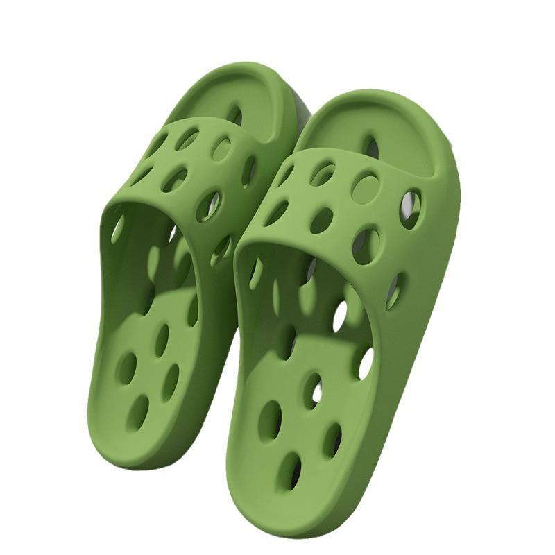 Coole Hausschuhe für Damen-Heimbadezimmer, Wasserableitung, rutschfest und geruchsneutral, Sommer-Innenbad für Herren