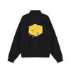 Nike Cheese Cartoon Letter Print Design Casual Sports Stand Collar Raglan Jacket Unisex Jacket Black FZ0657-010(TEAM702-FZ8)
