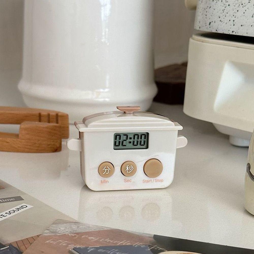 Cartoon Shape Countdown Timer LCD Time Manager Kitchen Timer  for Baking Cooking Sports Reminder