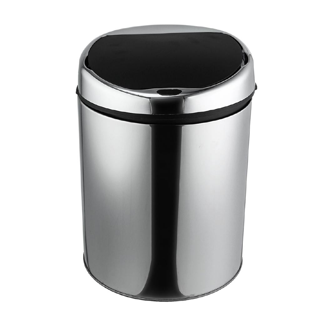 Automatic Stainless Steel Touchless Trash Recycle Motion Sensor Waste Bins Kitchen Trash Electronic Dustbin USB Charge