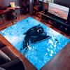 1pc Carolina Panthers Print Area Rug - Soft,Washable Non-Slip Indoor Mat for Office Chairs,Living Room,Home Office Decorative Rug