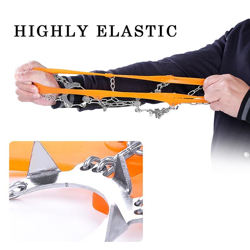 Ice Teeth 18 Snow Crampons Antislip Climbing Gripper Shoe Covers Cleats Spike