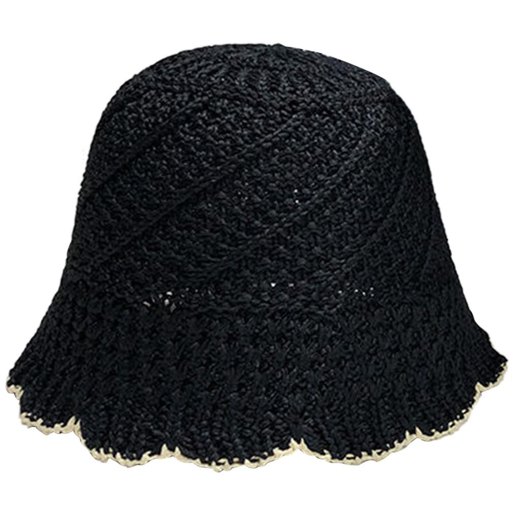 Knit Bucket Hat for Womens Handmade Foldable Floppy Fisherman Hat Knit Hat Fashion Cute Vintage and Casual