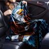 Eagle Print Throw Blanket - High-Density Plush Polyester, All-Season for Bed, Travel - Non-Shedding Warm