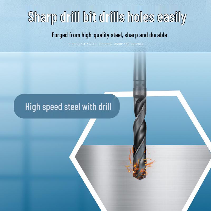 Chuan Taper Shank High-Speed Steel Drill Bit for Steel Plates, 6.5-30.9MM