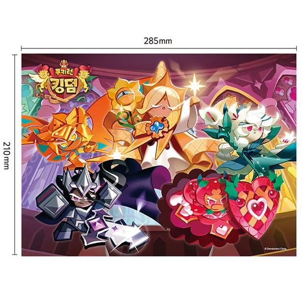Daewon&Book Cookie Run Kingdom Floating Castle Jigsaw Puzzle, 150 Pieces, Mixed Colors Jigsaw Puzzle, Childrens Games, Korean Educational Toys