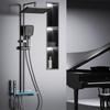 Set Doccia con Display Digitale Set Sistema Rubinetto Doccia Caldo Freddo Pulsante Piano Con Luce Ambientale Rubinetto Bagno Soffione
