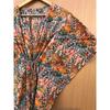 Baumwolle Damen Sommer Hippie Nachtwäsche Dschungel Print Pfirsich Langes Maxi Kaftan Kleid CKFTN-SCRN-FULL-BUYIT-086